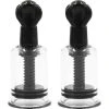 2 Suceurs Tétons Ø 3.10 Cm Transparent & Noir