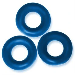 3 Fat Willy Oxballs Cockrings Jumbo C-Rings Space Blue