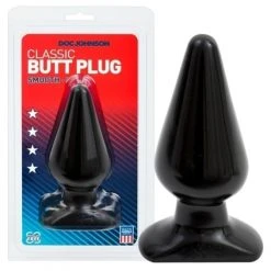 Plug Anal Doc Johnson M 14 X 5.7 Cm Noir