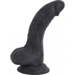 Cox Dildo Arqué Black Ventouse 16 X 4 Cm - Dildoshop