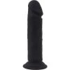 Cox Dildo Black Ventouse Silicone 21 X 4.5 Cm