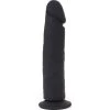 Cox Dildo Black Ventouse Silicone 25 X 5 Cm