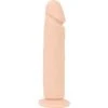Cox Dildo Flesh Ventouse Silicone 25 X 5 Cm