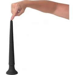 Cox Dildo Progressif Et Gradué Avec Ventouse Silicone Black 29 X 3.5 Cm