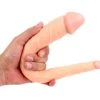 COX DOUBLE DILDO ASYMETRIQUE FLESH