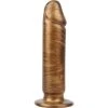 Dildo Phut Dong Gold L 22.5 Ø 5 Cm