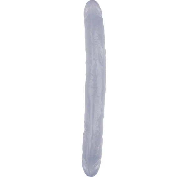 DOUBLE GODE HI-RUBBER CLEAR 31.5 X 3.5 Cm - Dildoshop 1 DOUBLE GODE HI-RUBBER CLEAR 31.5 X 3.5 Cm - Dildoshop