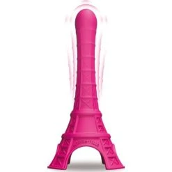 Gode Vibrant Tour Eiffel La Tour Est Folle L 21.5 Ø 3 Cm Rose