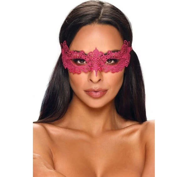 Masque Sensuel Guipure-Dentelle Rose A701 1 Masque Sensuel Guipure-Dentelle Rose A701