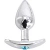 Petit Plug Anal Ou Vaginal Avec Strass Bleu